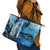 Rocky Mountains Leather Tote Bag Outdoor Adventure