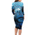 Rocky Mountains Long Sleeve Bodycon Dress Outdoor Adventure