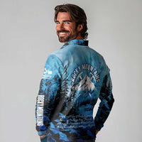 Rocky Mountains Long Sleeve Polo Shirt Outdoor Adventure
