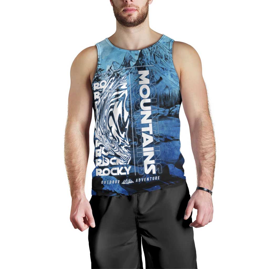 Rocky Mountains Men Tank Top Outdoor Adventure