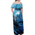 Rocky Mountains Off Shoulder Maxi Dress Outdoor Adventure