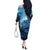 Rocky Mountains Off The Shoulder Long Sleeve Dress Outdoor Adventure