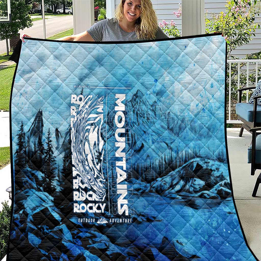Rocky Mountains Quilt Outdoor Adventure