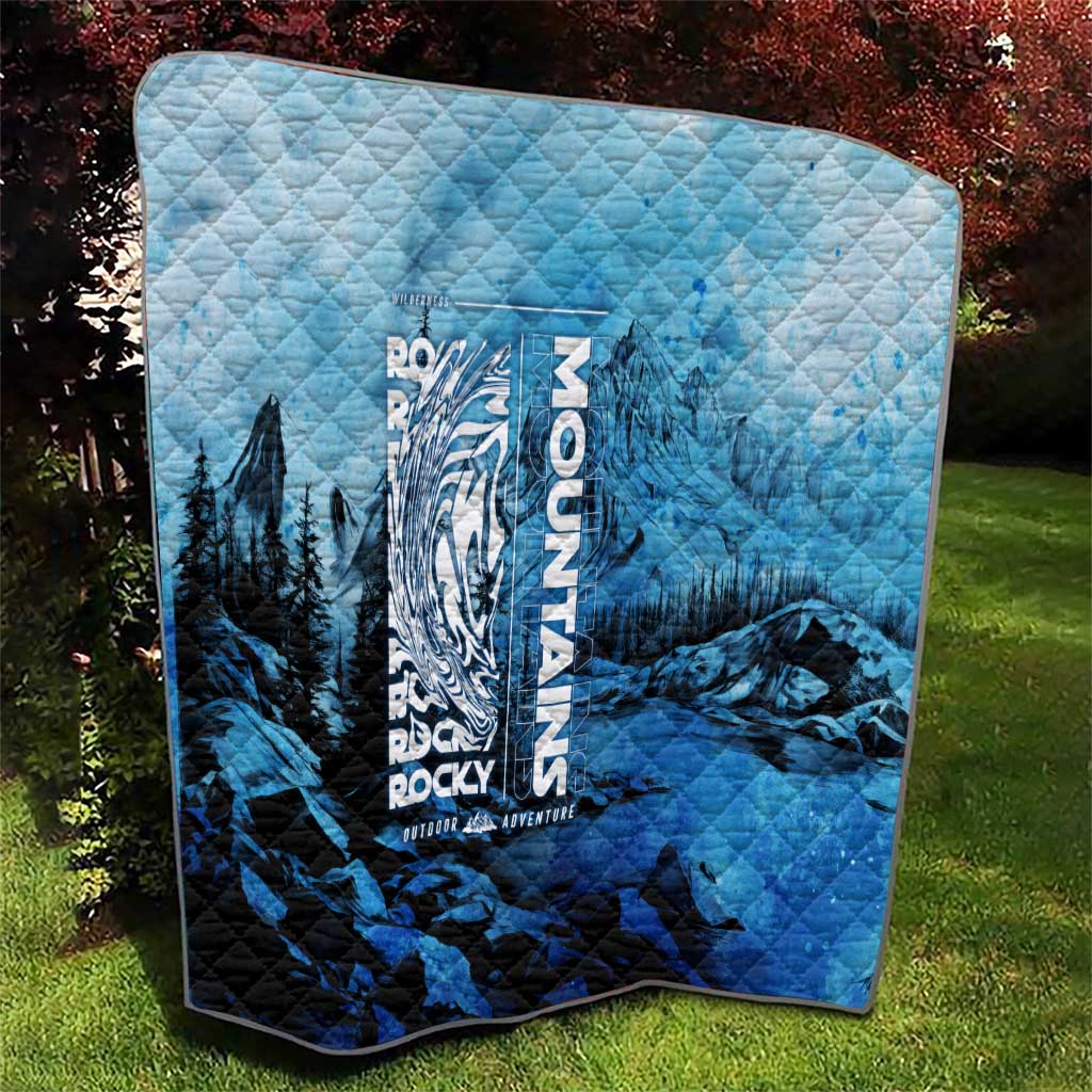 Rocky Mountains Quilt Outdoor Adventure