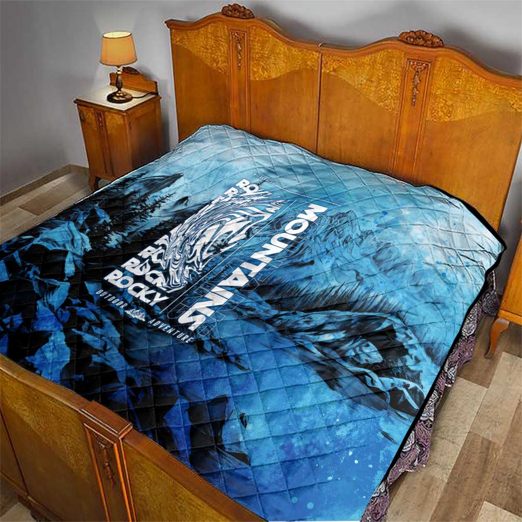 Rocky Mountains Quilt Outdoor Adventure