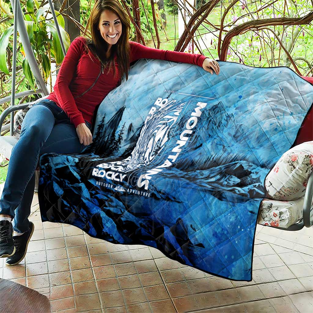 Rocky Mountains Quilt Outdoor Adventure