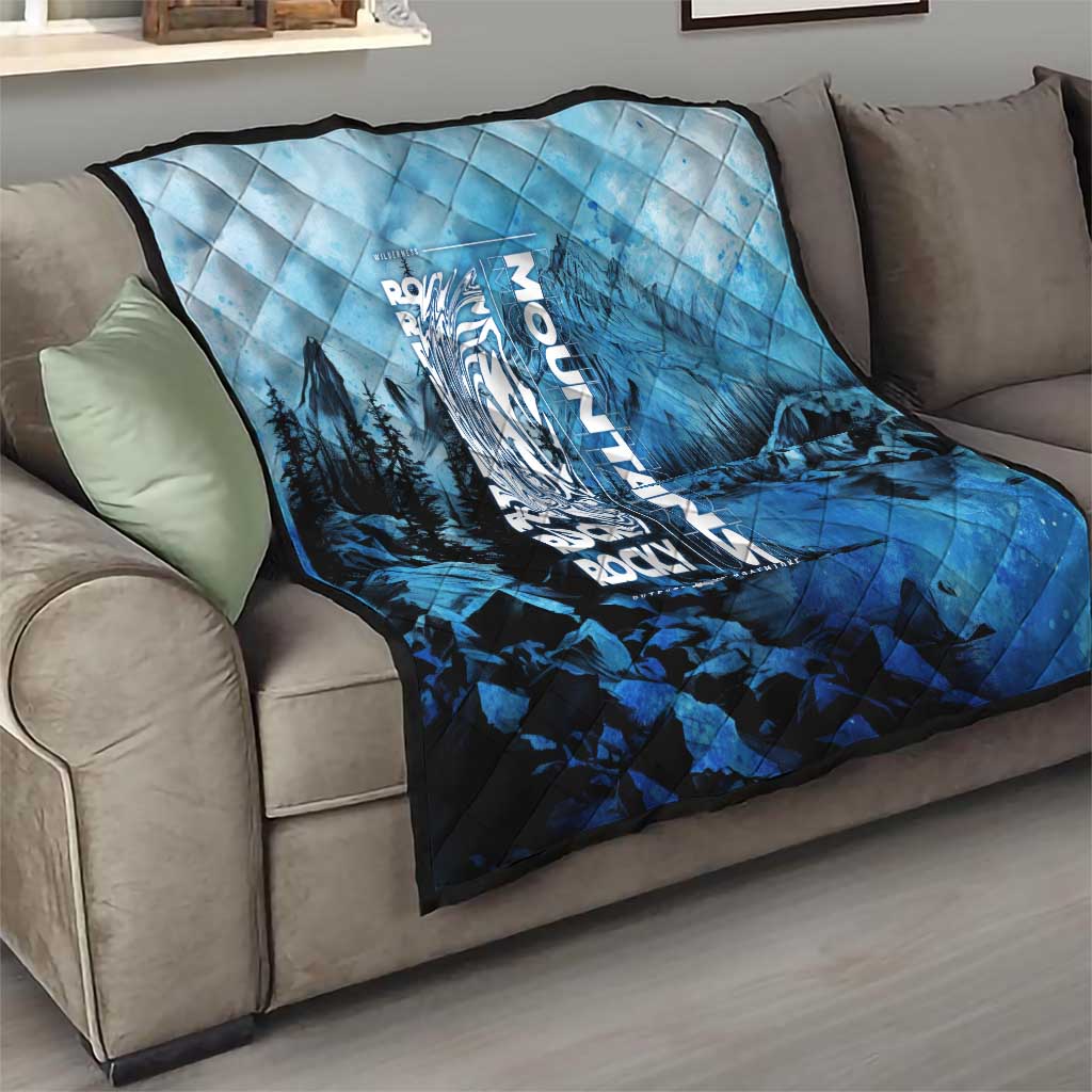 Rocky Mountains Quilt Outdoor Adventure