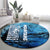 Rocky Mountains Round Carpet Outdoor Adventure