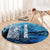 Rocky Mountains Round Carpet Outdoor Adventure