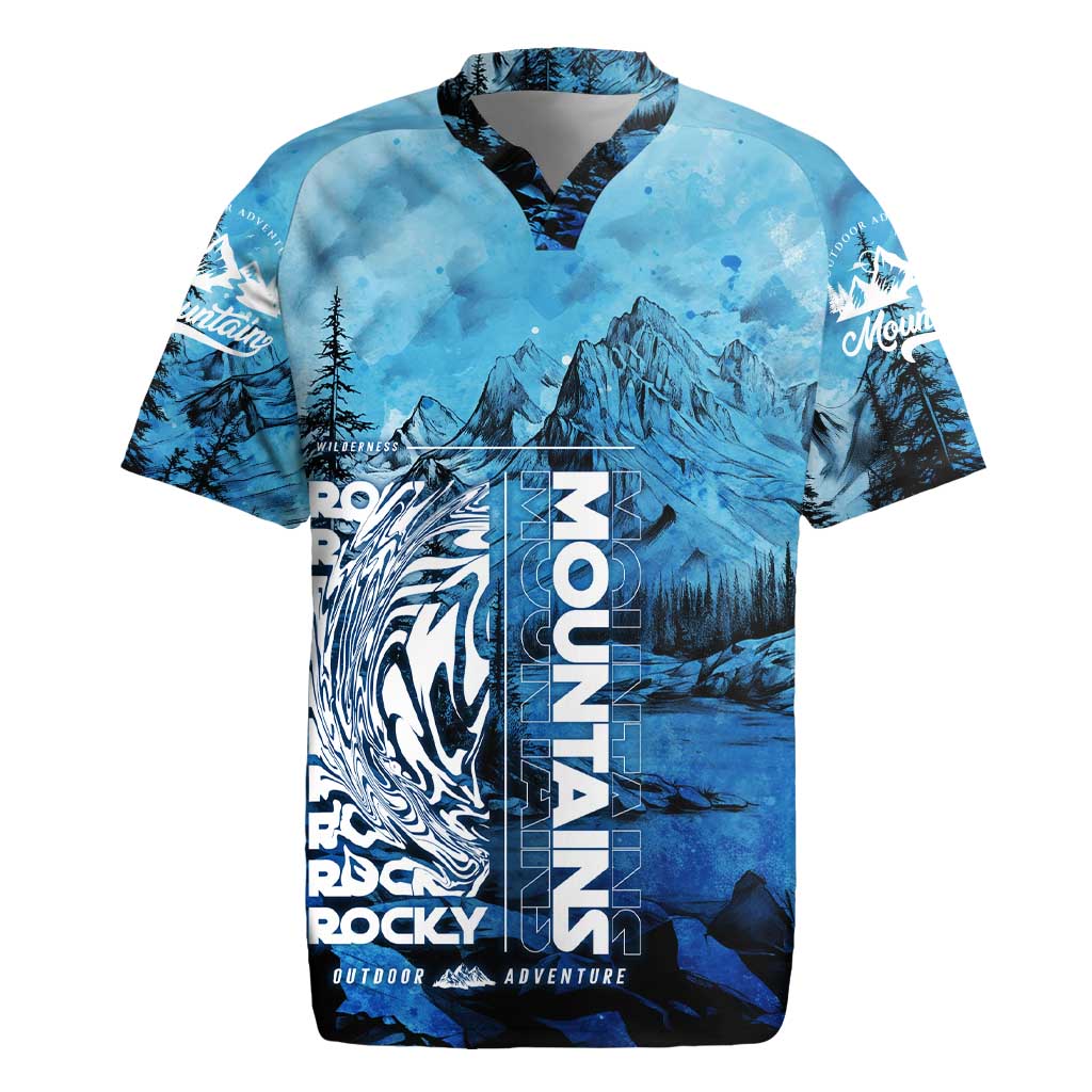 Rocky Mountains Rugby Jersey Outdoor Adventure