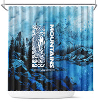 Rocky Mountains Shower Curtain Outdoor Adventure