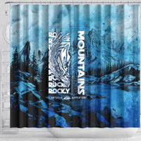 Rocky Mountains Shower Curtain Outdoor Adventure