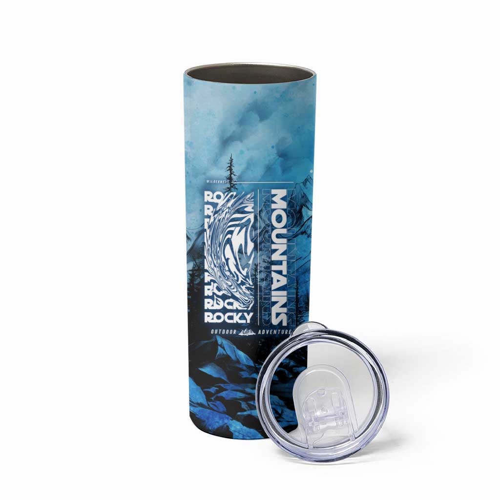 Rocky Mountains Skinny Tumbler Outdoor Adventure