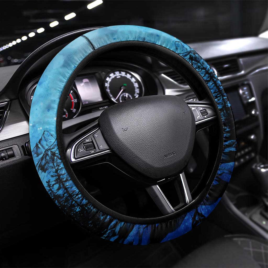 Rocky Mountains Steering Wheel Cover Outdoor Adventure