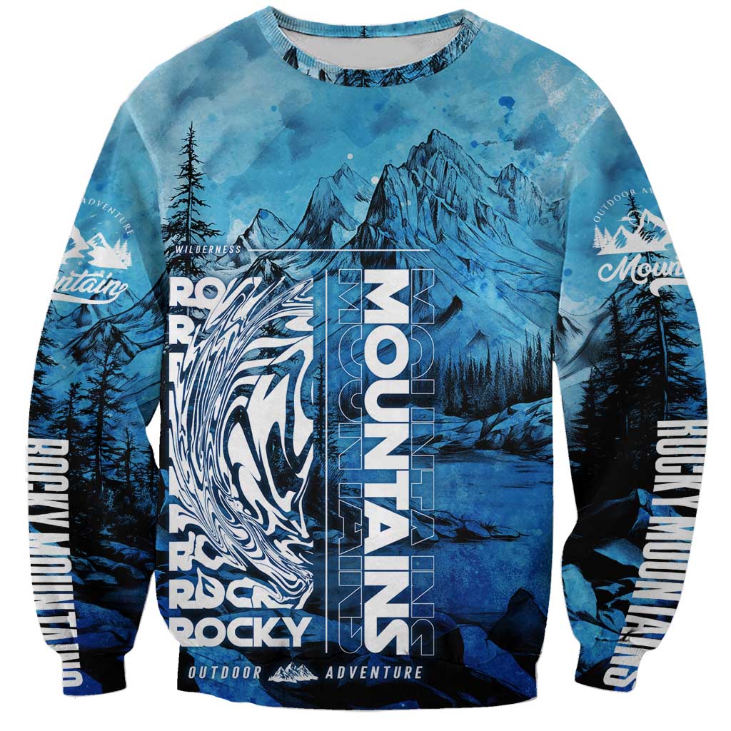 Rocky Mountains Sweatshirt Outdoor Adventure