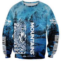 Rocky Mountains Sweatshirt Outdoor Adventure