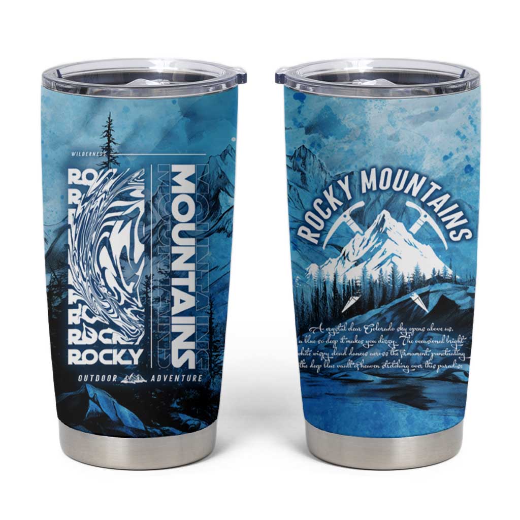 Rocky Mountains Tumbler Cup Outdoor Adventure
