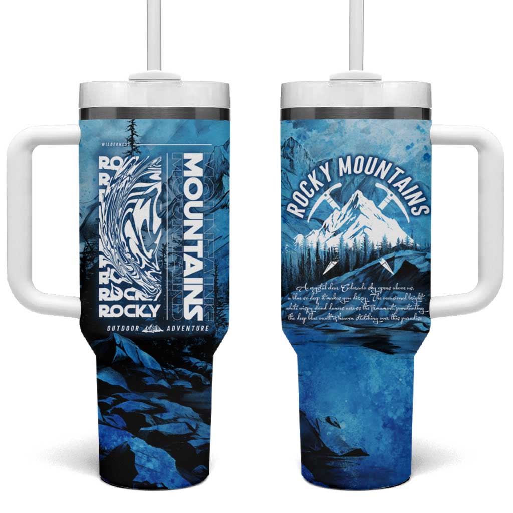 Rocky Mountains Tumbler With Handle Outdoor Adventure