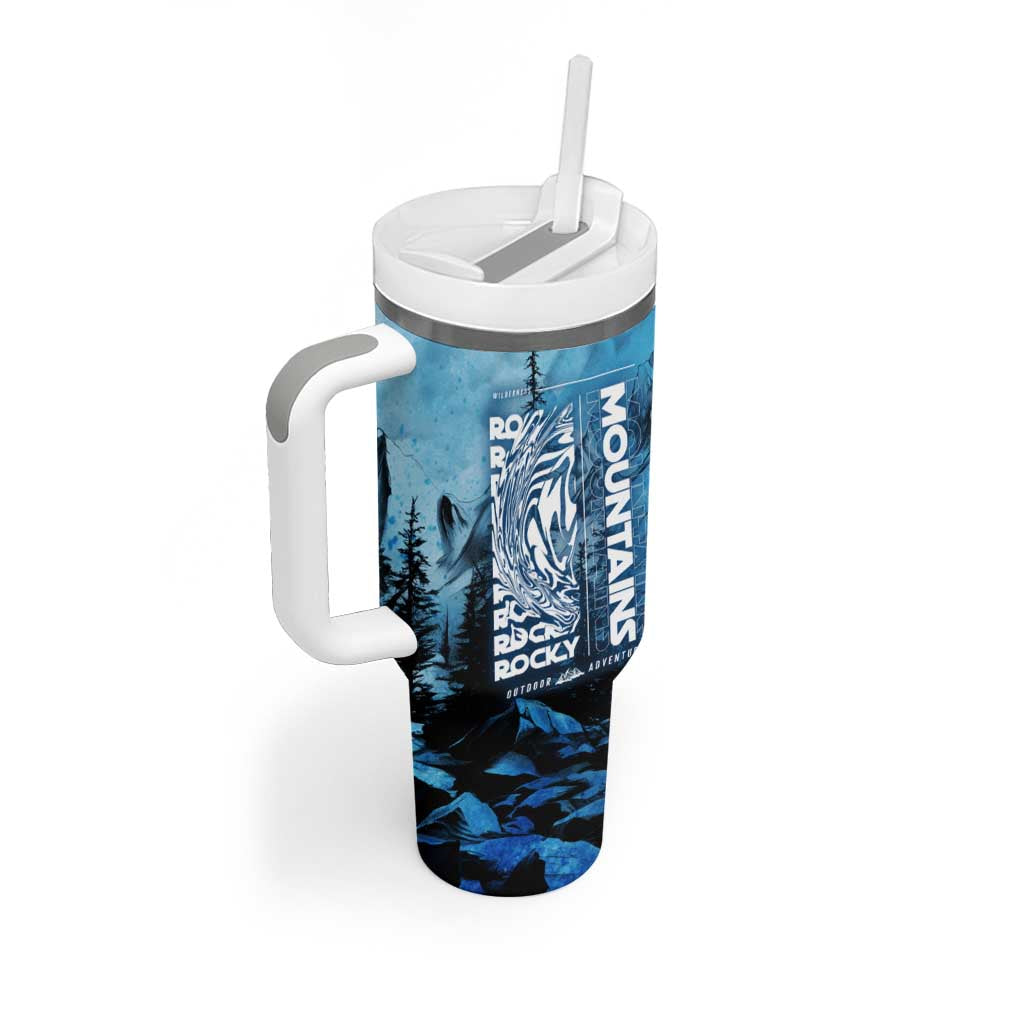 Rocky Mountains Tumbler With Handle Outdoor Adventure