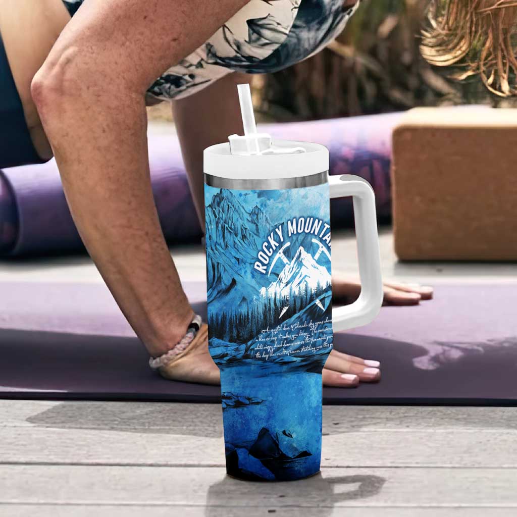 Rocky Mountains Tumbler With Handle Outdoor Adventure