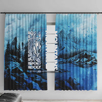 Rocky Mountains Window Curtain Outdoor Adventure