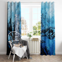 Rocky Mountains Window Curtain Outdoor Adventure