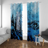 Rocky Mountains Window Curtain Outdoor Adventure