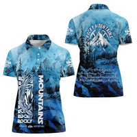 Rocky Mountains Women Polo Shirt Outdoor Adventure