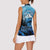 Rocky Mountains Women Sleeveless Polo Shirt Outdoor Adventure