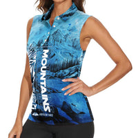 Rocky Mountains Women Sleeveless Polo Shirt Outdoor Adventure