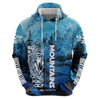Rocky Mountains Zip Hoodie Outdoor Adventure