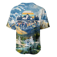 Wilderness of Rocky Mountains Baseball Jersey