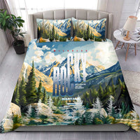 Wilderness of Rocky Mountains Bedding Set