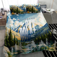 Wilderness of Rocky Mountains Bedding Set