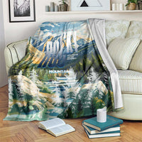 Wilderness of Rocky Mountains Blanket