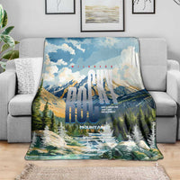 Wilderness of Rocky Mountains Blanket