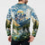 Wilderness of Rocky Mountains Button Sweatshirt