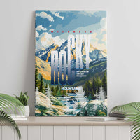 Wilderness of Rocky Mountains Canvas Wall Art