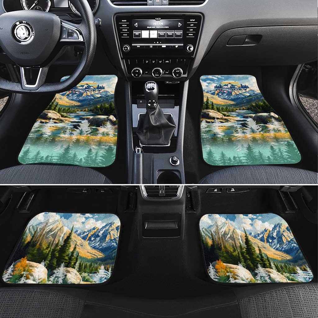 Wilderness of Rocky Mountains Car Mats