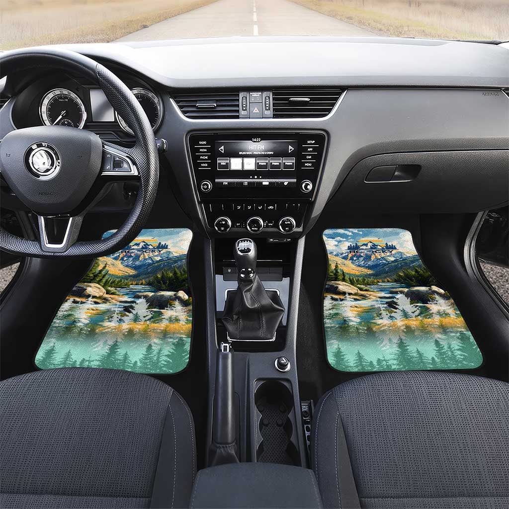 Wilderness of Rocky Mountains Car Mats