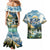Wilderness of Rocky Mountains Couples Matching Mermaid Dress and Hawaiian Shirt