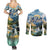 Wilderness of Rocky Mountains Couples Matching Summer Maxi Dress and Long Sleeve Button Shirt