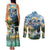 Wilderness of Rocky Mountains Couples Matching Tank Maxi Dress and Long Sleeve Button Shirt