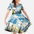 Wilderness of Rocky Mountains Family Matching Off The Shoulder Long Sleeve Dress and Hawaiian Shirt
