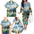 Wilderness of Rocky Mountains Family Matching Off The Shoulder Long Sleeve Dress and Hawaiian Shirt