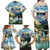 Wilderness of Rocky Mountains Family Matching Off Shoulder Maxi Dress and Hawaiian Shirt