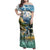 Wilderness of Rocky Mountains Family Matching Off Shoulder Maxi Dress and Hawaiian Shirt