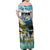 Wilderness of Rocky Mountains Family Matching Off Shoulder Maxi Dress and Hawaiian Shirt