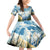 Wilderness of Rocky Mountains Family Matching Off Shoulder Short Dress and Hawaiian Shirt