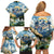 Wilderness of Rocky Mountains Family Matching Off Shoulder Short Dress and Hawaiian Shirt